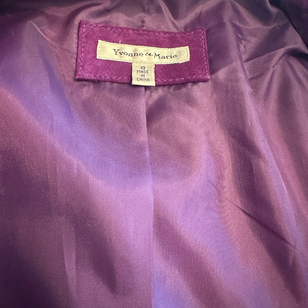 Purple suede Jacket - Picture 3 of 10